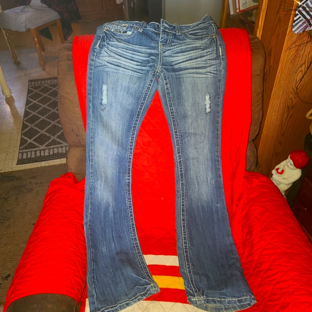 Blue jeans.